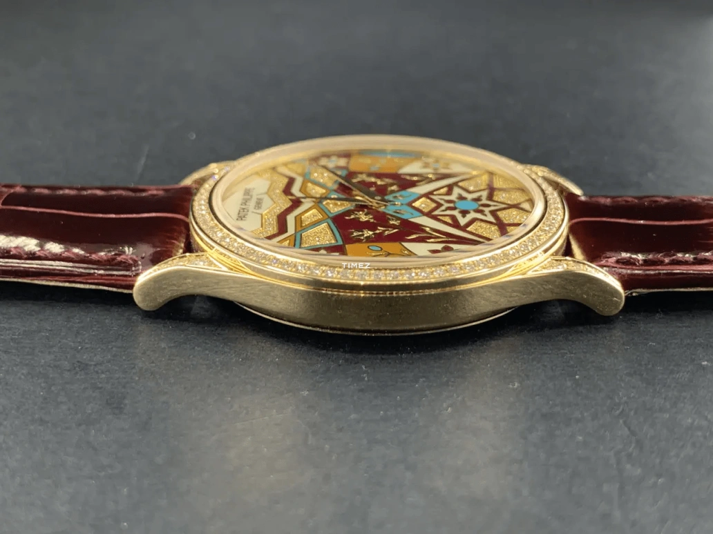 Patek Philippe,Calatrava 37mm,37mm,Rose Gold,Multi-Color,Red,Yellow,Automatic,48hours,In-house Caliber,5077,5077/100R-029