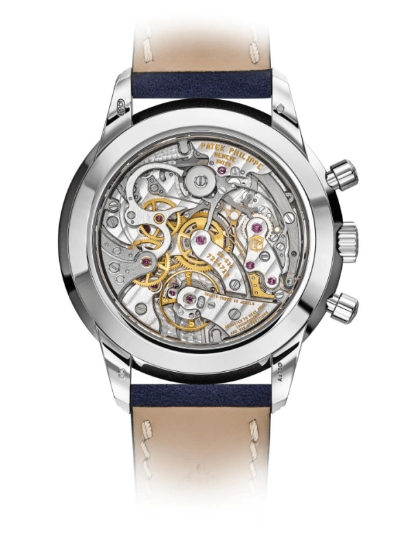 Patek Philippe,Complications 41mm,41mm,White Gold,Blue,Handwound,Chronograph,Column Wheel,5172G,5172G-001