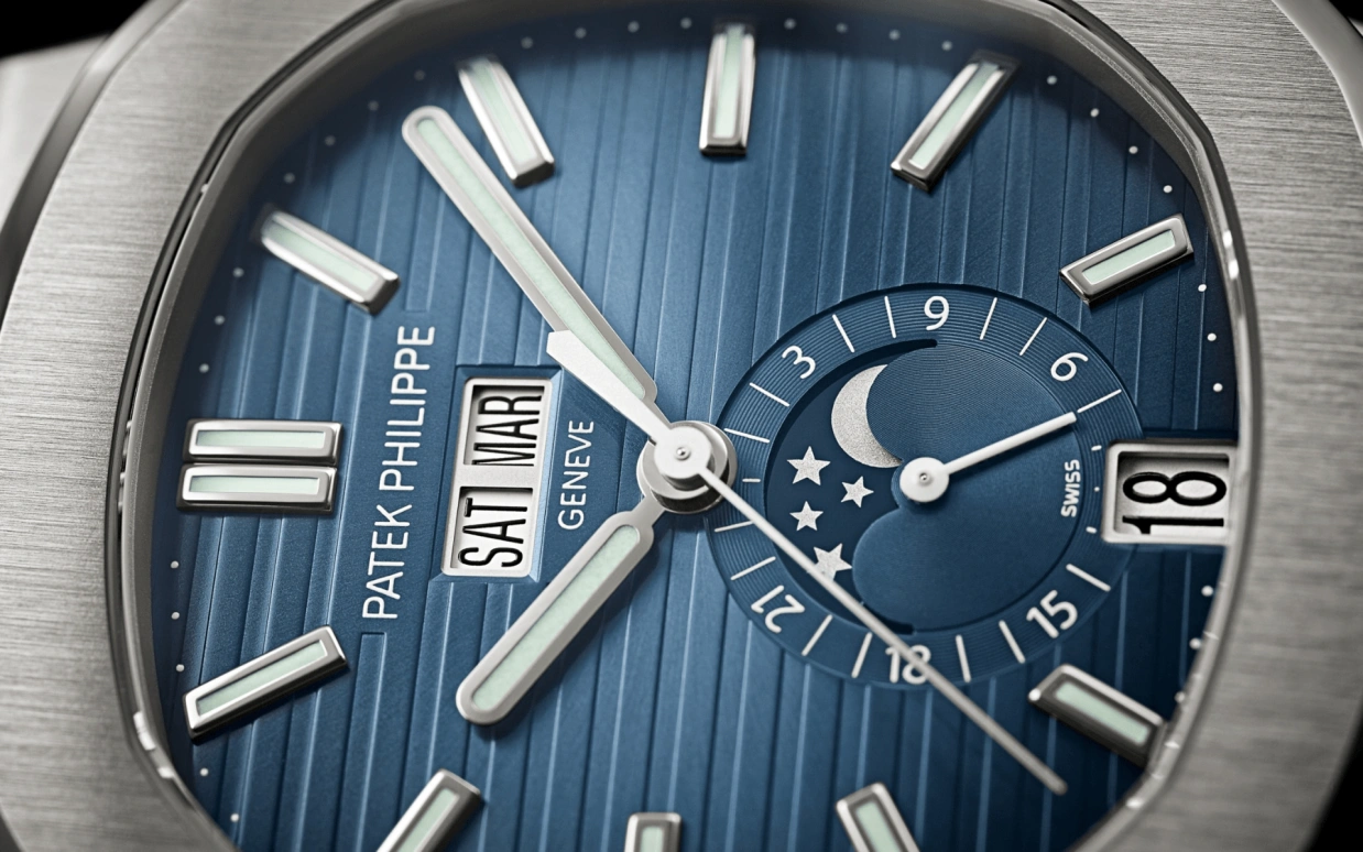 Patek Philippe,Nautilus 40.50mm,40.50mm,Stainless Steel,Blue,Automatic,Moonphase,Annual Calendar,Month,Date,45hours,In-house Caliber,Hardik Pandya,Wilber Pan,Will pan,5726,5726/1A-014