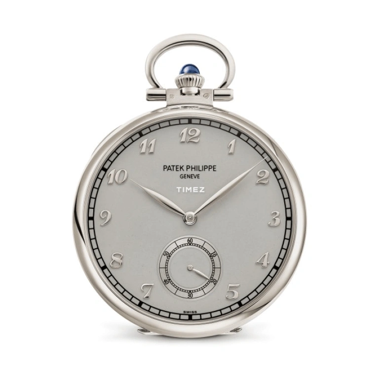 Patek Philippe,Pocket Watches 38.65mm,38.65mm,White Gold,Grey,Handwound,42hours,In-house Caliber,995,995/131G-001