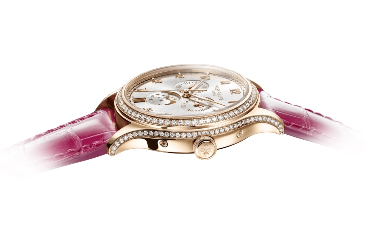 Patek Philippe,Complications 38mm,38mm,Rose Gold,Silver,Automatic,Moonphase,Annual Calendar,Month,Date,45hours,In-house Caliber,4947R,4947R-001