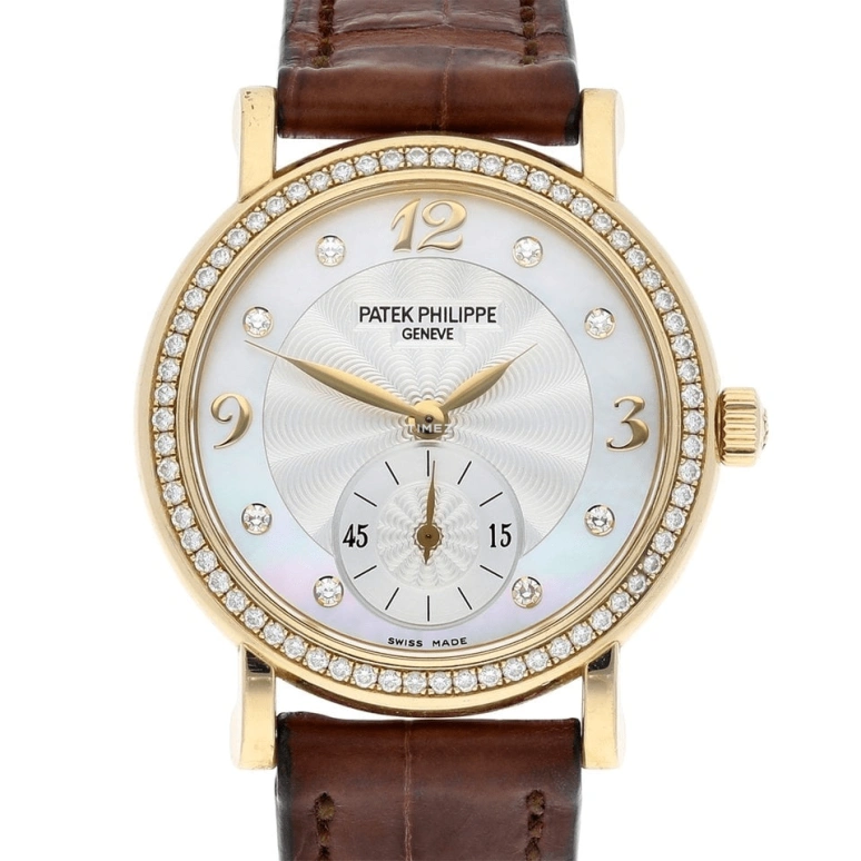 Patek Philippe,Calatrava 31mm,31mm,Yellow Gold,Silver White,Handwound,44hours,In-house Caliber,4959J,4959J-001