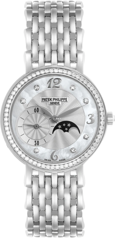 Patek Philippe,Complications 31mm,31mm,White Gold,Silver White,Handwound,Moonphase,38hours,4958,4958/1G-001