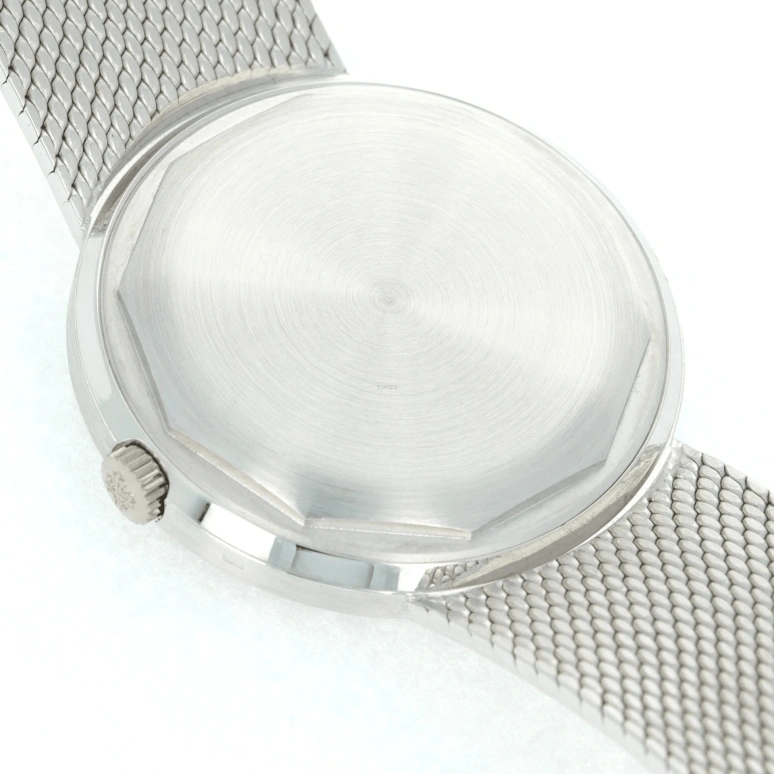 Patek Philippe,Calatrava 36mm,36mm,White Gold,Blue,Automatic,Day,Sapphire,Crystal Glass,3445,3445/6G Blue