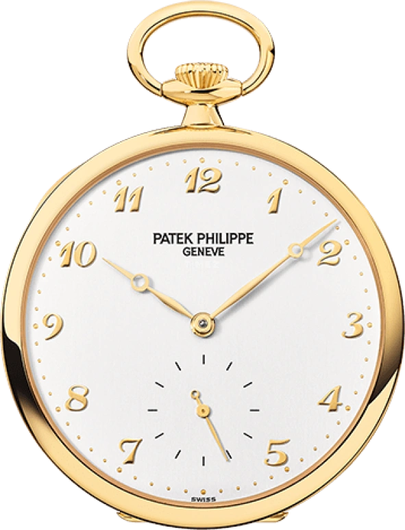 Patek Philippe,Pocket Watches 44mm,44mm,Yellow Gold,White,Handwound,42hours,In-house Caliber,973J,973J-001