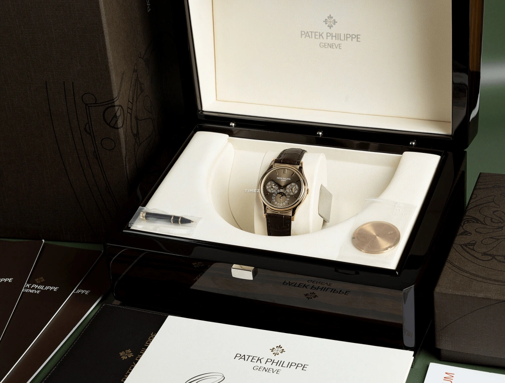 Patek Philippe,Grand Complications 37.20mm,37.20mm,Rose Gold,Brown,Automatic,Moonphase,Perpetual Calendar,Leap Year,Month,48hours,In-house Caliber,5140R,5140R-001