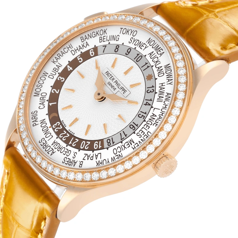 Patek Philippe,Complications 36mm,36mm,Rose Gold,White,Automatic,World Time,Day / Night Indication,7130R,7130R-013