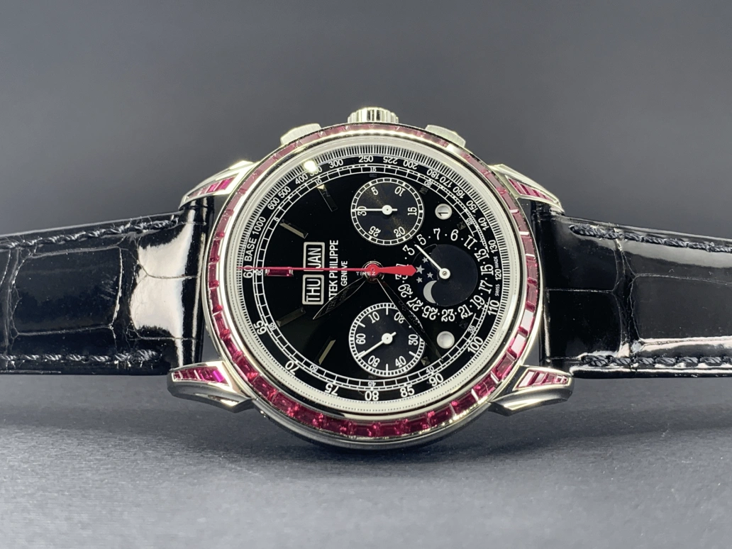 Patek Philippe,Grand Complications 41mm,41mm,Platinum,Black,Handwound,Chronograph,Moonphase,Perpetual Calendar,Leap Year,65hours,In-house Caliber,5271,5271/12P-001