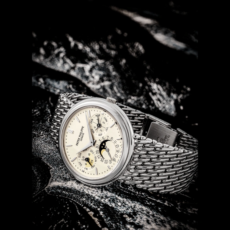 Patek Philippe,Grand Complications 36mm,36mm,White Gold,Silver White,Automatic,Moonphase,Perpetual Calendar,Leap Year,Month,48hours,In-house Caliber,3945,3945/001G