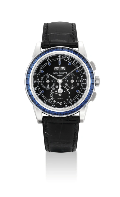 Patek Philippe,Grand Complications 40mm,40mm,Platinum,Black,Handwound,Chronograph,Moonphase,Perpetual Calendar,Leap Year,60hours,In-house Caliber,5971,5971/11P-101