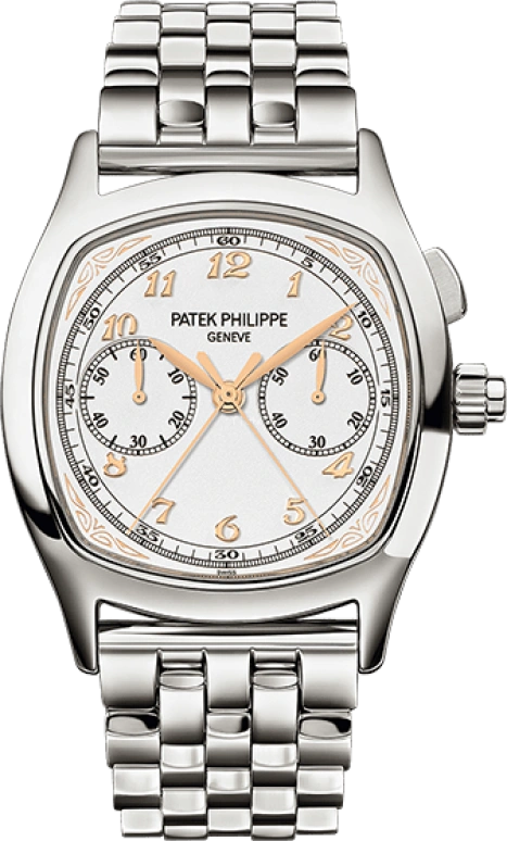 Patek Philippe,Grand Complications 37mm,37mm,Stainless Steel,Silver,Handwound,Chronograph,Rattrapante,Column Wheel,5950,5950/1A-013