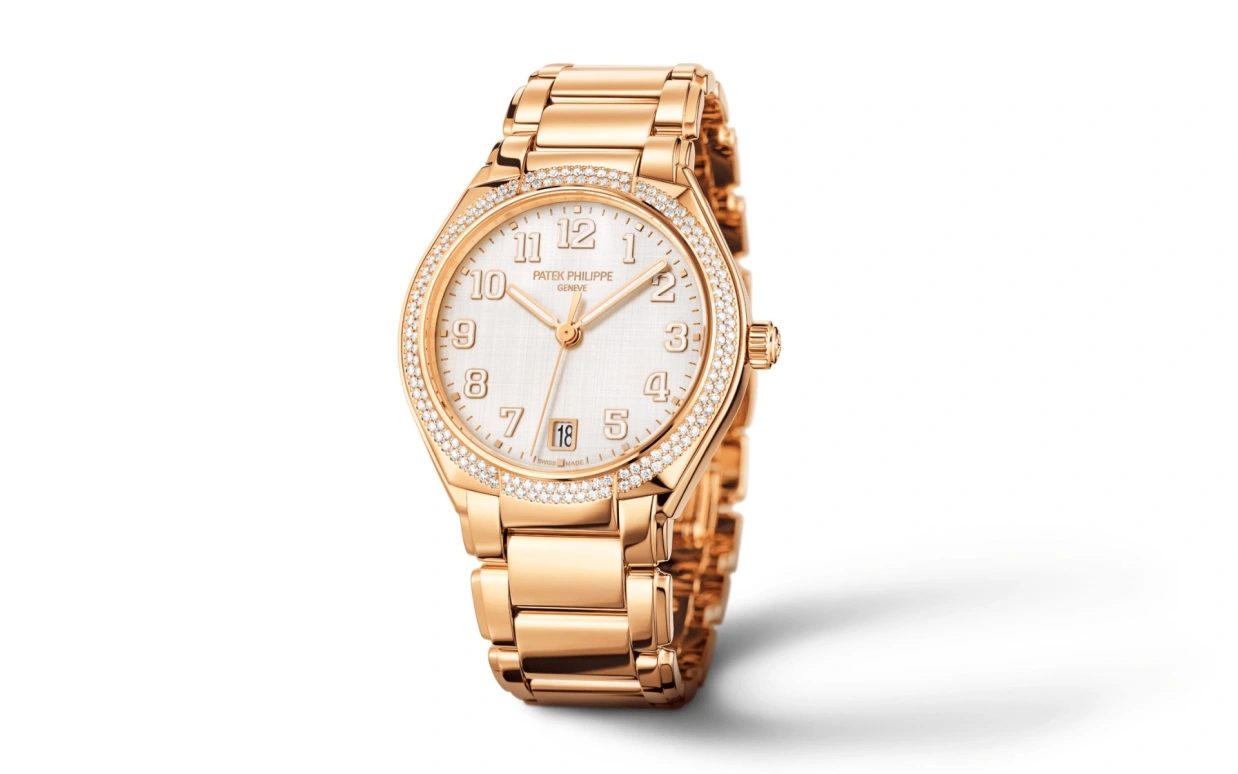 Patek Philippe,Twenty~4 36mm,36mm,Rose Gold,Silver,Automatic,Day,45hours,7300,7300/1200R-010