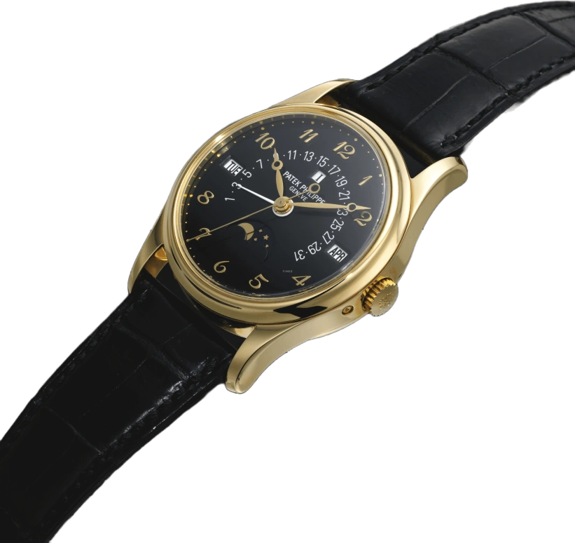 Patek Philippe,Grand Complications 37.20mm,37.20mm,Yellow Gold,Black,Automatic,Moonphase,Perpetual Calendar,Leap Year,Month,48hours,In-house Caliber,5050J,5050J-024