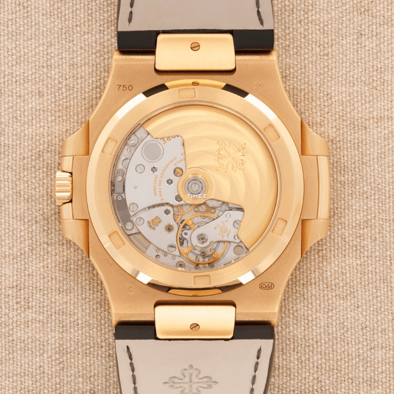 Patek Philippe,Nautilus 40mm,40mm,Rose Gold,Grey,Automatic,Day,45hours,5711R