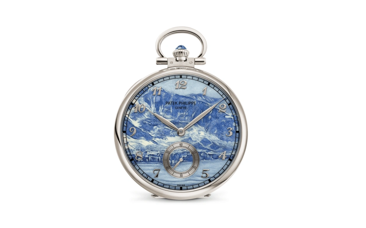 Patek Philippe,Pocket Watches ,White Gold,Blue,Handwound,42hours,In-house Caliber,992,992/184G-001