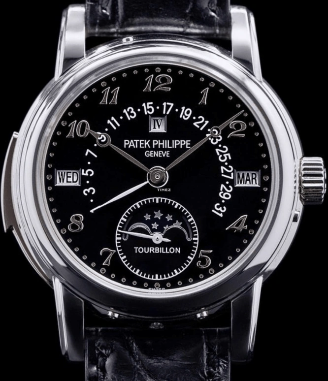 Patek Philippe,Grand Complications 36.80mm,36.80mm,White Gold,Black,Handwound,Moonphase,Leap Year,Month,Date,48hours,In-house Caliber,5016G,5016G-012