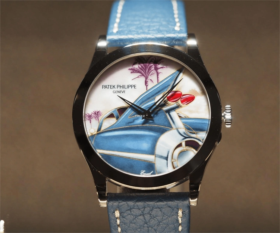 Patek Philippe,Calatrava ,White Gold,Blue,Multi-Color,Automatic,48hours,In-house Caliber,5089G,5089G-146