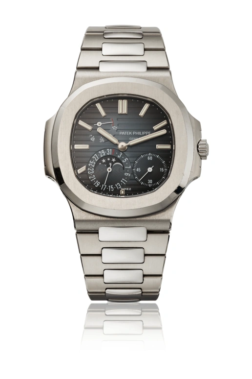 Patek Philippe,Nautilus 40mm,40mm,Stainless Steel,Blue,Automatic,Moonphase,Day,Power Reserve Indicator,Thanasis Antetokounmpo,Viktor Gyokeres,5712,5712/1A-001