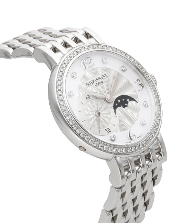 Patek Philippe,Complications 31mm,31mm,White Gold,Silver White,Handwound,Moonphase,38hours,4958,4958/1G-001