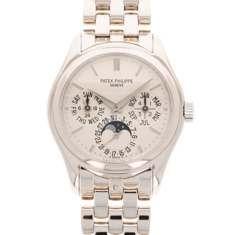 Patek Philippe,Grand Complications 36.50mm,36.50mm,White Gold,White,Automatic,Moonphase,Perpetual Calendar,Leap Year,Month,48hours,In-house Caliber,5136,5136/1G-001