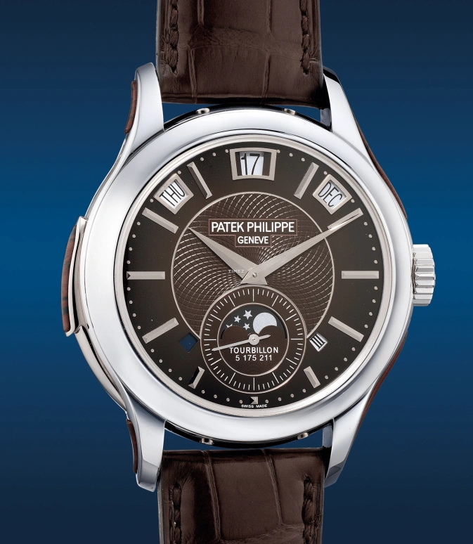 Patek Philippe,Grand Complications 41mm,41mm,Platinum,Brown,Handwound,Moonphase,Perpetual Calendar,Leap Year,Month,48hours,In-house Caliber,5207,5207/700P-001