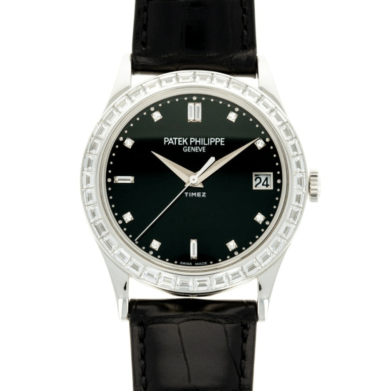 Patek Philippe,Calatrava 38mm,38mm,Platinum,Black,Automatic,Day,45hours,5298P,5298P-010