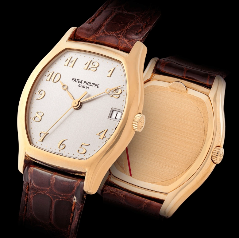 Patek Philippe,Gondolo 33.50x41mm,33.50x41mm,Rose Gold,Silver,Automatic,Day,Sapphire,5030R,5030R-001