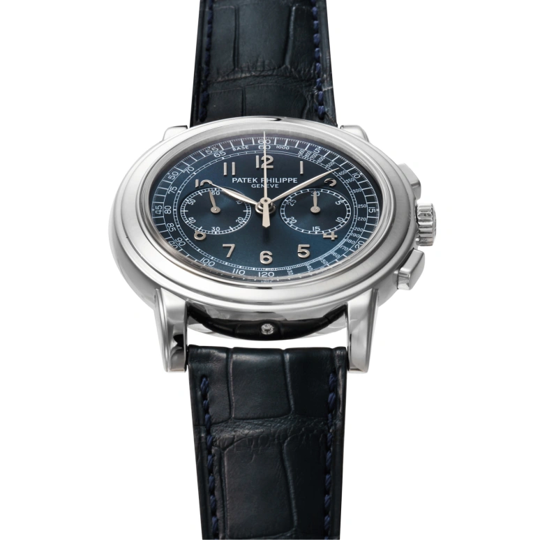 Patek Philippe,Complications 42mm,42mm,Platinum,Blue,Handwound,Chronograph,60hours,5070P,5070P-001
