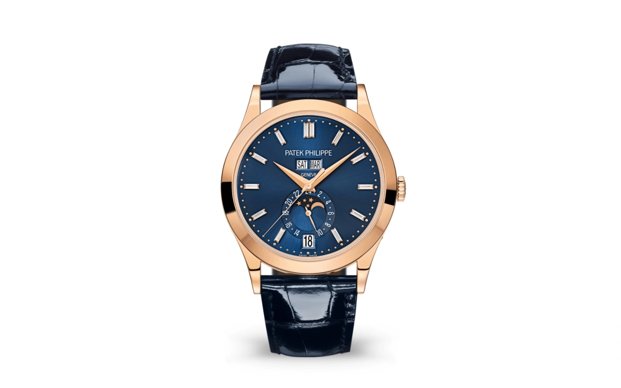 Patek Philippe,Complications 38.50mm,38.50mm,Rose Gold,Blue,Automatic,Moonphase,Annual Calendar,Month,Date,45hours,In-house Caliber,Abęl Makkonen Tesfaye,The Weeknd,5396R,5396R-015