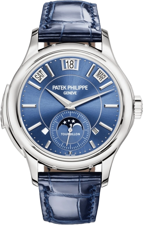 Patek Philippe,Grand Complications 41mm,41mm,White Gold,Blue,Handwound,Moonphase,Perpetual Calendar,Leap Year,Month,48hours,In-house Caliber,5207G,5207G-001