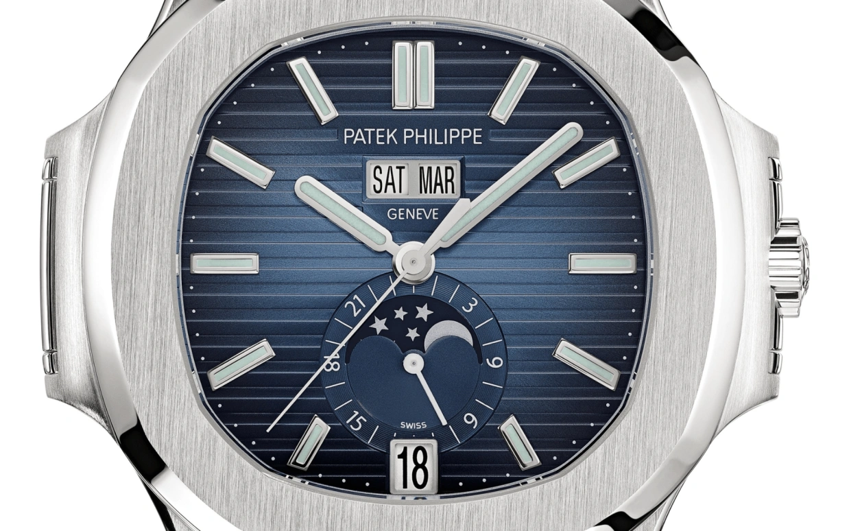 Patek Philippe,Nautilus 40.50mm,40.50mm,Stainless Steel,Blue,Automatic,Moonphase,Annual Calendar,Month,Date,45hours,In-house Caliber,Hardik Pandya,Wilber Pan,Will pan,5726,5726/1A-014