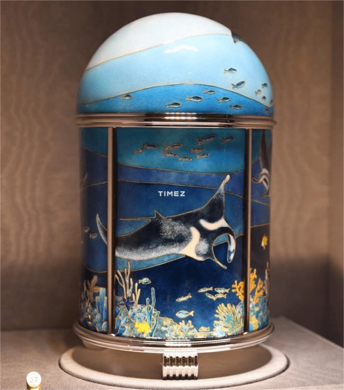 Patek Philippe,Dome Clocks ,Blue,Electromechanical,In-house Caliber,Enamel,20131M,20131M-001