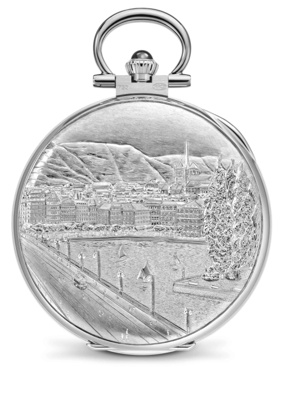 Patek Philippe,Pocket Watches 44.10mm,44.10mm,White Gold,White,Handwound,42hours,In-house Caliber,992,992/152G