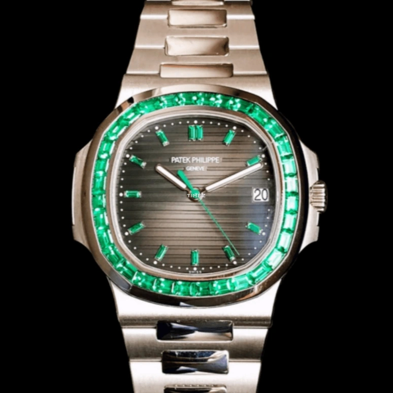 Patek Philippe,Nautilus 40mm,40mm,Platinum,Black,Automatic,Day,45hours,Hardik Pandya,AP DHILLON,5711,5711/113P-001