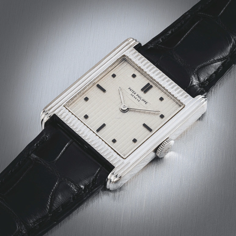Patek Philippe,Gondolo 26x32.50mm,26x32.50mm,White Gold,Silver,Handwound,In-house Caliber,Sapphire,Crystal Glass,3467G