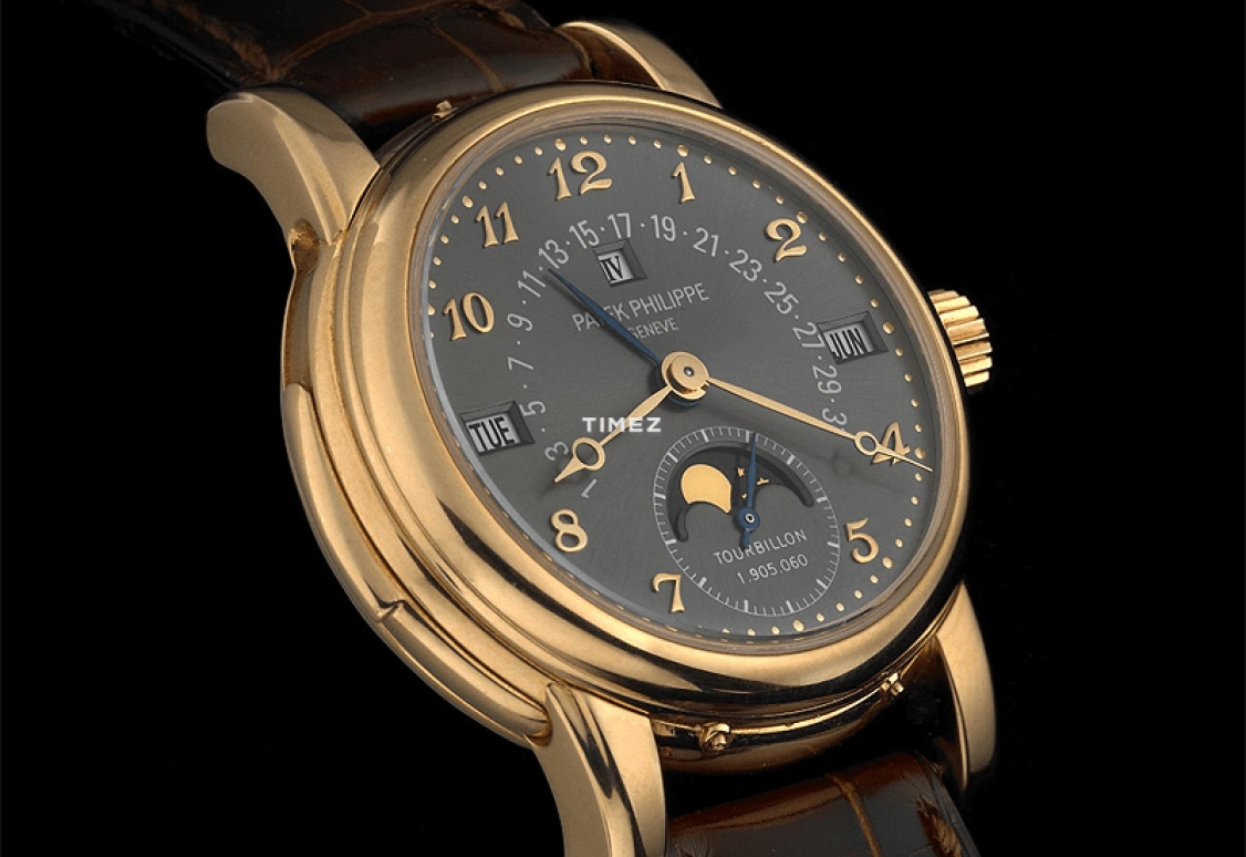 Patek Philippe,Grand Complications 39.50mm,39.50mm,Yellow Gold,Grey,Handwound,Moonphase,Perpetual Calendar,Leap Year,Month,48hours,In-house Caliber,5016J GREY