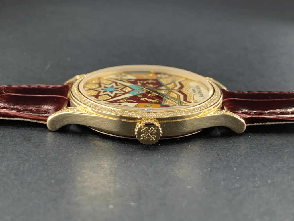 Patek Philippe,Calatrava 37mm,37mm,Rose Gold,Multi-Color,Red,Yellow,Automatic,48hours,In-house Caliber,5077,5077/100R-029