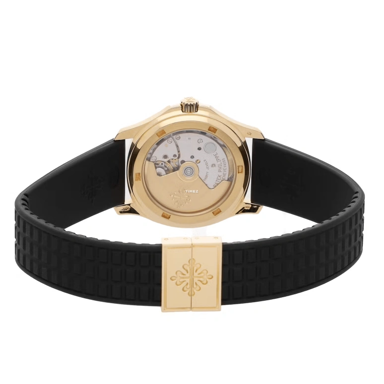 Patek Philippe,Aquanaut 35.20mm,35.20mm,Yellow Gold,Blue,Automatic,Day,In-house Caliber,5066J,5066J-001