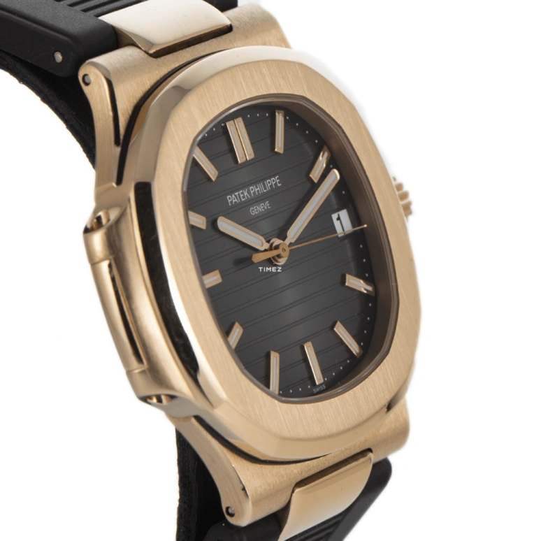 Patek Philippe,Nautilus 40mm,40mm,Rose Gold,Grey,Automatic,Day,45hours,5711R