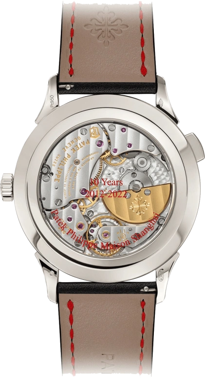 Patek Philippe,Complications 38.50mm,38.50mm,Platinum,Red,Automatic,World Time,Day / Night Indication,5230P,5230P-010