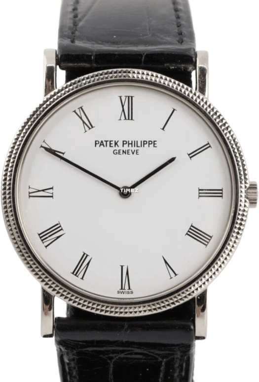 Patek Philippe,Calatrava 32mm,32mm,White Gold,White,Handwound,In-house Caliber,Sapphire,3520DG,3520DG-001