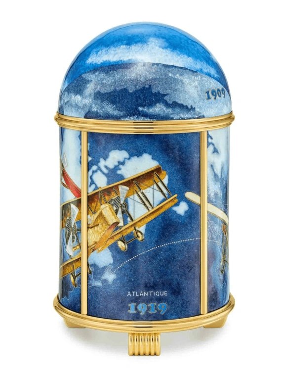 Patek Philippe,Dome Clocks ,Blue,Electromechanical,In-house Caliber,Blue,Colorful,Enamel,20125M