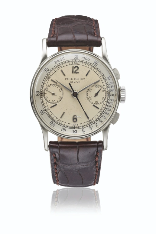 Patek Philippe,Complications 33mm,33mm,White Gold,Silver White,Handwound,Chronograph,Round,130G