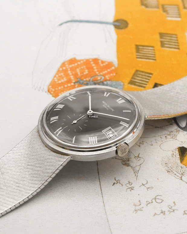 Patek Philippe,Calatrava 36mm,36mm,White Gold,Black,Automatic,Day,38hours,3445,3445/6G Grey Roman