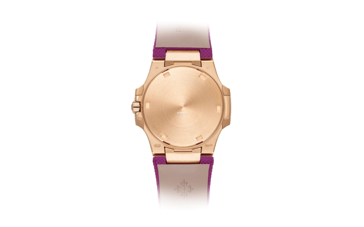 Patek Philippe,Nautilus 32mm,32mm,Rose Gold,Purple,Quartz,Day,In-house Caliber,7010R,7010R-013