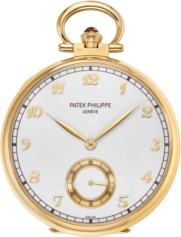 Patek Philippe,Pocket Watches 44.10mm,44.10mm,Yellow Gold,White,Handwound,42hours,In-house Caliber,992,992/115J
