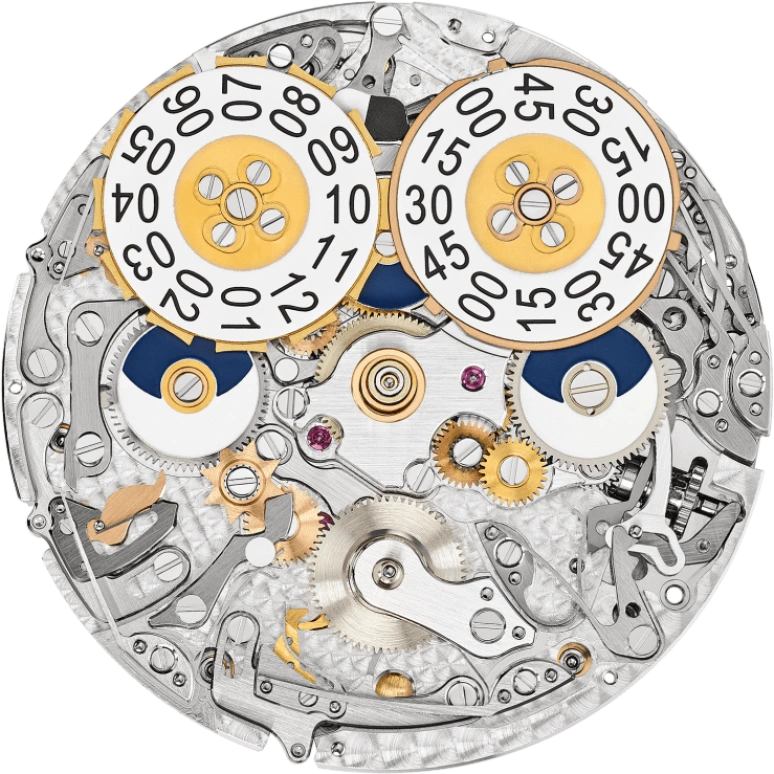 Patek Philippe,Complications 42.20mm,42.20mm,Platinum,Black,Automatic,Day,Dule Time,Alarm,Day / Night Indication,45hours,In-house Caliber,5520P,5520P-001