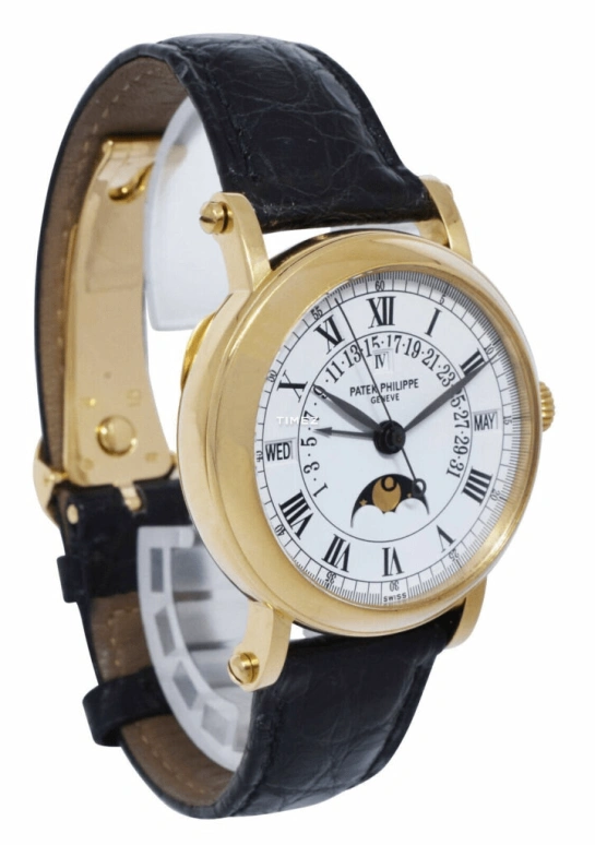 Patek Philippe,Complications 36mm,36mm,Yellow Gold,White,Automatic,Moonphase,Perpetual Calendar,Leap Year,Month,48hours,In-house Caliber,5059J,5059J-001