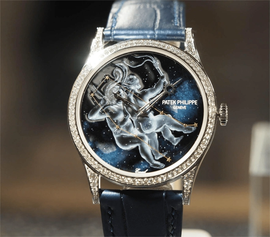 Patek Philippe,Calatrava ,White Gold,Black,Blue,Automatic,48hours,In-house Caliber,5077,5077/100G-064