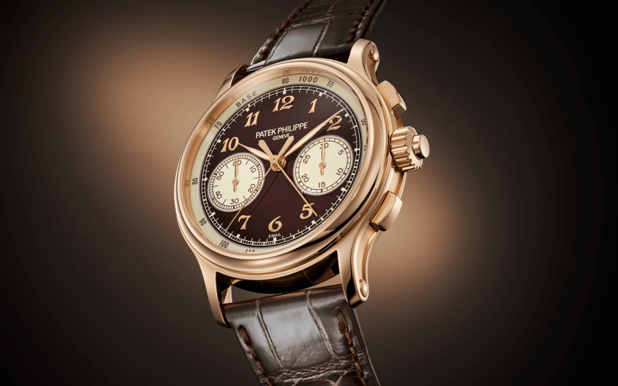 Patek Philippe,Complications 41mm,41mm,Rose Gold,Brown,Handwound,Chronograph,Rattrapante,5370R,5370R-001